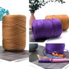 Cordón de macramé trenzado de poliéster