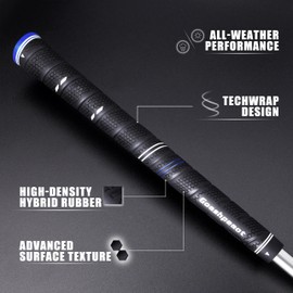 Goashpeaot Wrap Golf Grips 13 Pack ,With Regripping Kit ， Outstanding Tackiness and Advanced Surface Texture Enhances Control (Oversize, Blue)