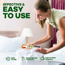 Eco Defense Bed Bug Spray Travel Size - TSA Approved 3 oz – Travel Essentials for Hotel, Cruise, Vacations - with Natural Essential Oils