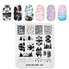 Nail Stamping Plate Fashion Nature Lake Lakeside River Seaside Jungle