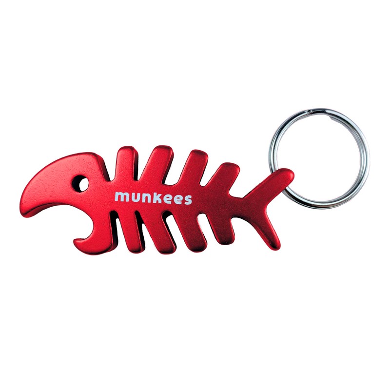 munkees 2 x Key Chain Fish Pendant Figurine Bottle Opener,