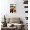 Highland Cow Wall Art Canvas Print Cow Picture Farmhouse Wall
