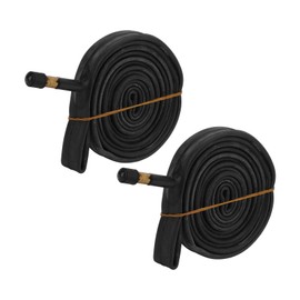 2 Piezas de Tubo Interior de Bicicleta 700x23C Tubo de Neumático de Goma de Butilo con Reemplazo de Válvula América de 48 Mm para Accesorio de Ciclismo de Carretera Bicicletas y