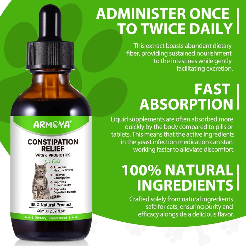 Cat Constipation Relief, Cat Laxative, Constipation Relief for Cat, Cat