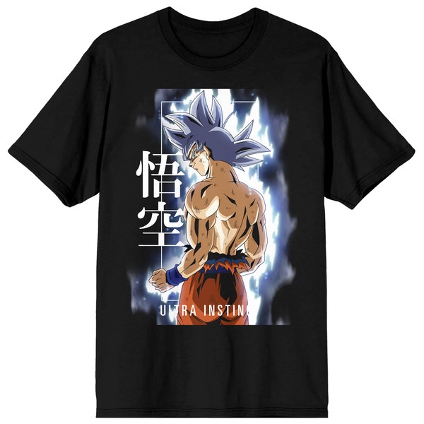 Dragonball Z Super Ultra Instinct Men's Black Graphic Crew Neck