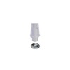 Clamping nipple strain relief M10x1 transparent, also suitable for textile