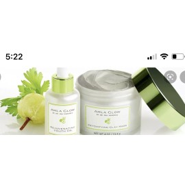Amla Glow Detoxifying  Clarifying & Brightening Clay Mask  W/ Youth Oil Set  2pc