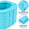 Foldable Portable Potty for Toddlers – Compact Blue ABS Plastic