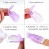 INFILILA Polish Remover Clip Set 20pcs Caps Soak Off Clips