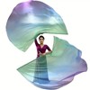 2pcs Worship Flags for Dance Church Praise - Semicircle Angel