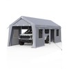 IDEALHOUSE 2-Pack Heavy-Duty 180G Zipper Doors Replacement for Carport -