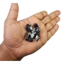 Myhealingworld Natural Free Size Rough Shungite Stones For Chakra Balancing and Jewelry Making. (10 grams approx)