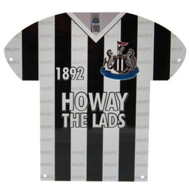 Newcastle United T-shirts Brand Model Shirt Shaped Metal Sign