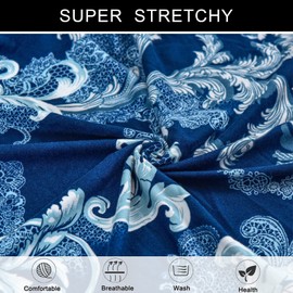 Eco-Ancheng Wingback Chair Slipcover 2 Piece Wingback Chair Cover Spandex Wing Chair Slipcovers Wingback Armchair Covers with Elastic Bottom for Living Room Wingback Chair