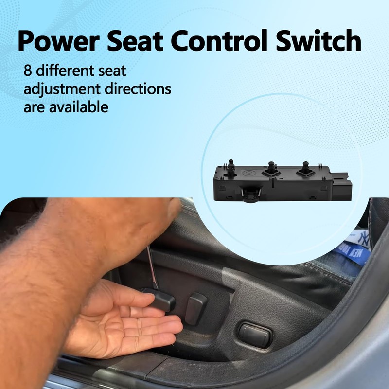 Power Seat Control Switch 8 Way 87066-4HA0A Compatible with Nissan
