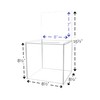 Marketing Holders 2 Pack Acrylic Donation Box 8" Ballot Bin