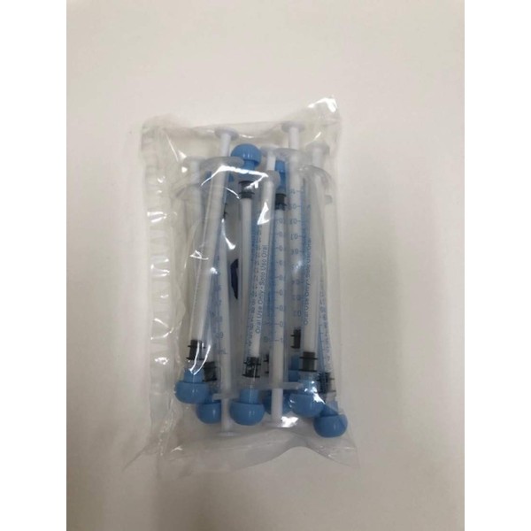 Easy Glide 1ml 1cc Oral Syringe, Caps Included, Great for Oral Medicine and Home Care, 10 Count