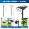 Solar Spot Lights Outdoor 5 Modes, 44LEDs Bright Landscape Spotlights