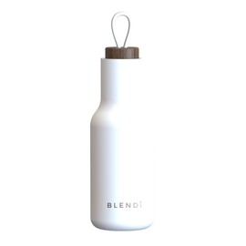 BLENDI Hydroluxe 20oz Water Bottle - Eco-Friendly, BPA Free, 18/8 Powder Coated Stainless Steel, 24 hour Cold Insulating Technology, Leak Proof Lid - For Gym, Office, Travel Use or Gifting (White)