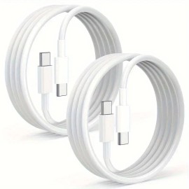 Hot Selling CE 3Packs/6PCS USB Data Cable Sets with extra 6 Feets USB C Cable Fast Charging 60w Fast Charger for Travelingcolor: White, cable length: 6 feets