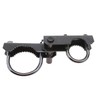 Industrial Chain Link 4" Black Pressed Steel Offset Gate Hinge