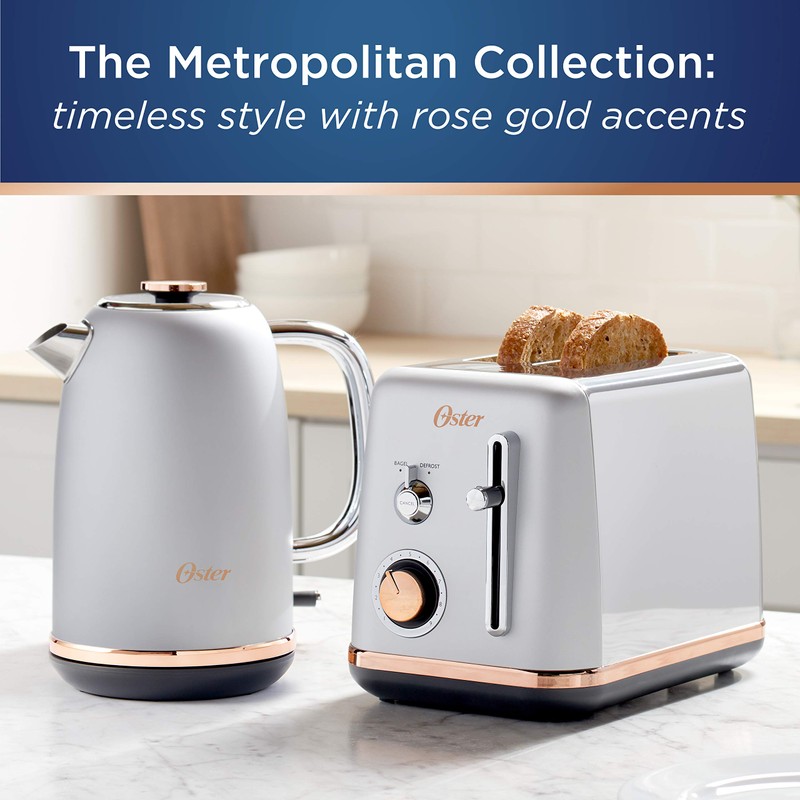 Oster Electric Kettle, Metropolitan Collection with Rose Gold Accents