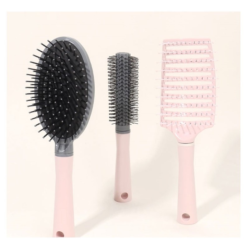 Partner company [3-piece set] Volume curling roll brush 3-piece set