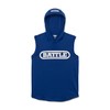 Battle Youth - Sudadera con Capucha sin Mangas, Azul/Blanco, Large