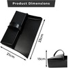Heavy Duty Metal Dustpan with Handle Industrial Design Large Black