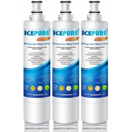 IcePure 3-Pk Replacement Refrigerator Water Filter Whirlpool 5VGS7SHGKQ01 5VGS7SHGKT00