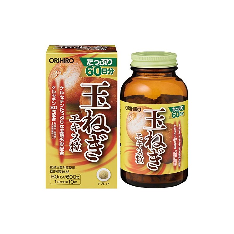 Orihiro Onion Extract, Value Type, Approx. 60 Day Supply, 600