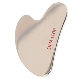 SKIN GYM Cryo Stainless Steel Sculpty Heart Gua Sha, Cooling Facial Massage Tool for Sculpting and Relaxation