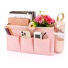 Lilithye Bedside Organizer with Fixed Straps and Water Bottle Holder