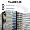AOKWAWALIY 20pcs Venetian Blind Clip Curtain Clips Hidden Valance Clips