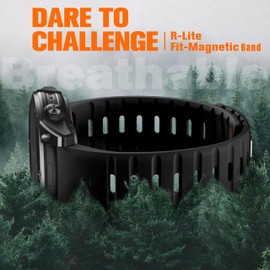 Bandletic Compatible with Garmin Instinct Watch Bands - Magnetic Silicone Rugged Sport Strap Quick Fit 22mm Watch Band for Fenix E/8/7/6/5/Forerunner 965/955/945/935/745/Epix 2/Approach S70/S62/S60