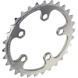 Spécialités TA Unisex's Zelito Inner Triple 74pcd 5 Arm 8/9/10 Speed Chainring, Silver, 30T
