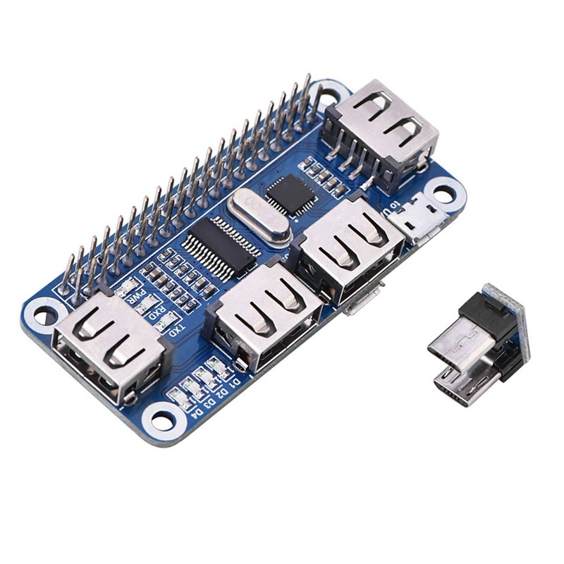 USB to UART Onboard 4 Port USB HUB HAT for