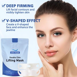 3 Pieces Chinology Double Chin Lifting Mask, Chin Lift Mask, Moisturizes and Tightens the Skin, the Texture Is Light and Fits the Skin, and Changes the Jawline