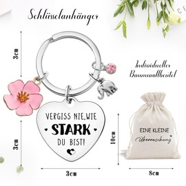 Geschenke für Frauen, Schlüsselanhänger Damen Mutmacher Geschenk Positive, Geburtstagsgeschenk Mama Freundin Erzieherin Kollegen Weihnachtsgeschenke für Frauen
