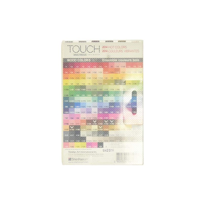 Touch Brush Marker Wood Colors 6er Set