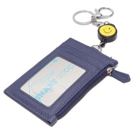 Nico-chan PR-NICOPASS Card Holder Case, IC Card Case, Concession Pass Holder, Retractable, with Reel & Key Holder, Coin Case, ID Card Holder, Work, School Commutes, Coin Purse -