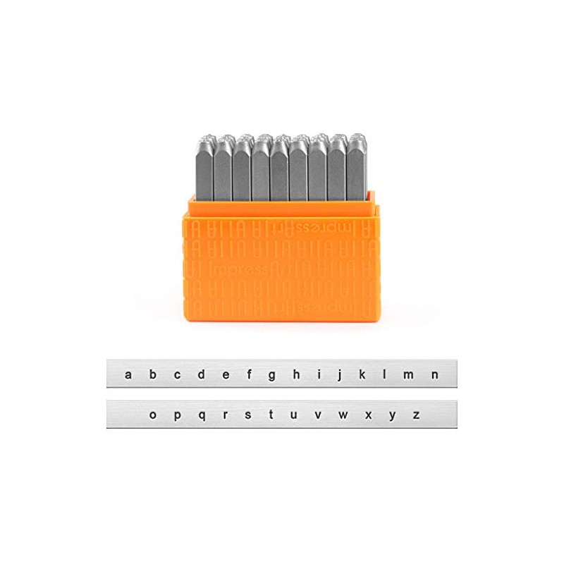 ImpressArt Basic Metal Stamp Set, Lowercase, 3mm