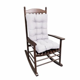 psmacra Rocking Chair Cushion, Set of Thicken Seat & Back Chair Cushions，Soft Thickened Patio Chair Cushions for Indoor/Outdoor (Light Gray)