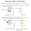 Unifizz 12V Dimmer Switch RV Light Dimmer High Side PWM