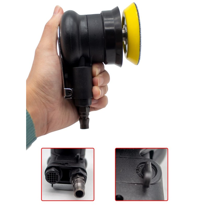 Jieotwice Mini Air Palm Random Orbital Sander Polisher, 3 Inch