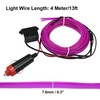 X AUTOHAUX 4 Meter/13ft Car Interior Glowing Neon EL Wire