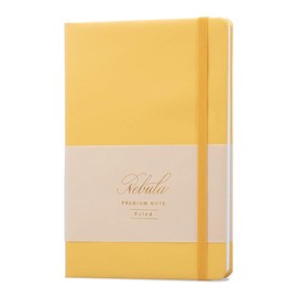 Nebula Note Premium by Colorverse - Cozy Yellow - 8.3" x 5.5" Hardcover Notebook - 192 Pages (90g/m2), Ruled