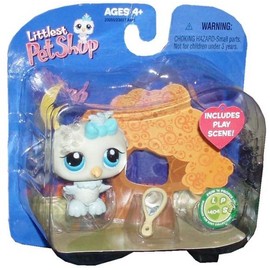 Littlest Pet Shop Exclusive White Owl #404