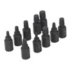 10Pcs Broken Screw Extractor Set 1/4 7/32 3/16 5/32 1/8