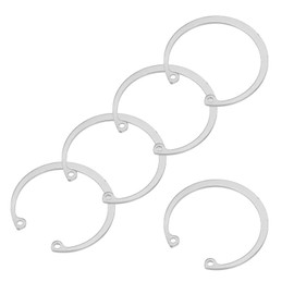 PATIKIL 52mm ID Internal Retaining Rings, 5 Pcs E-Clip Snap Ring 304 Stainless Steel Internal Circlip for Automobile Valve Equipment Bearings